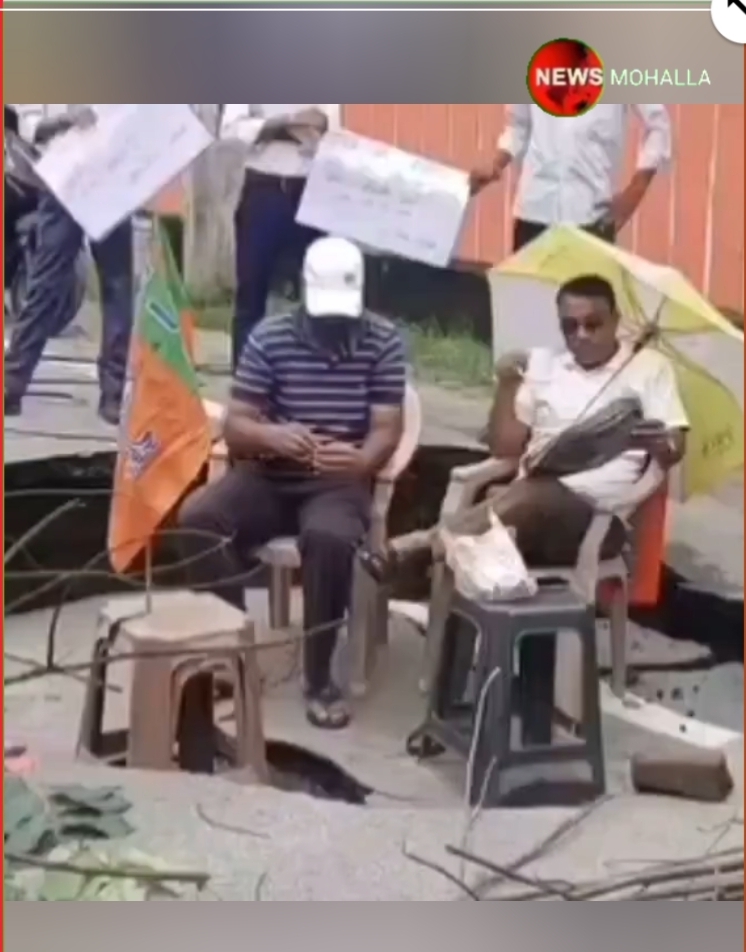 रुड़की की धंसती सड़क: भ्रष्टाचार और घटिया निर्माण का सच्चा चेहरा