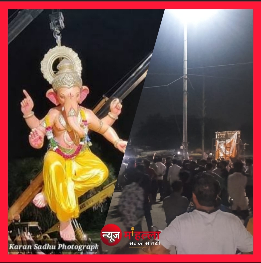 भोपाल में गणेश विसर्जन जुलूस पर पथराव, आक्रोशित श्रद्धालुओं ने थाने का घेराव